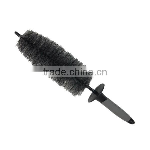 PP ,TPR blue+black+grey two prong brush,car wash brush,wheel brush