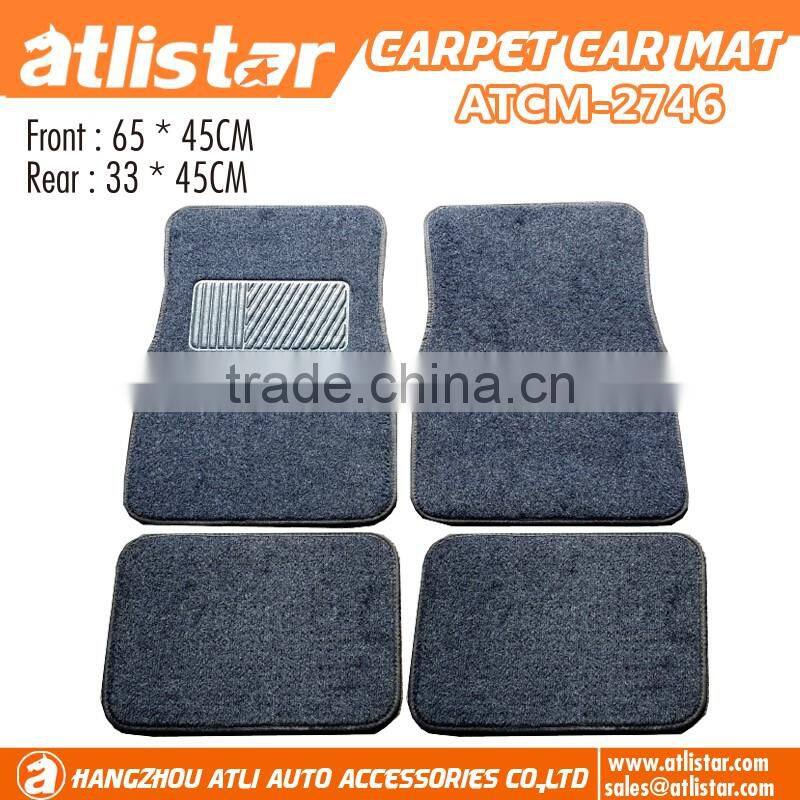 high quality anti-slip black carpet car foot mats for special cars