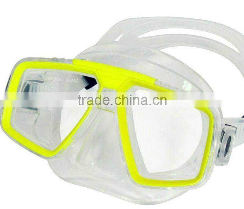 Wide pc frame transparent original design pvc diving mask