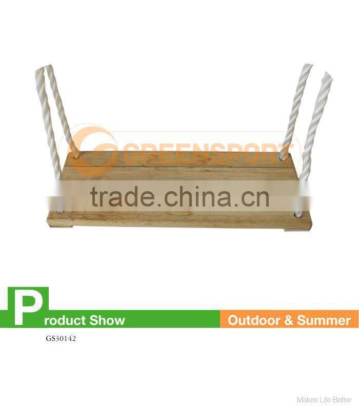 wooden garden baby swing