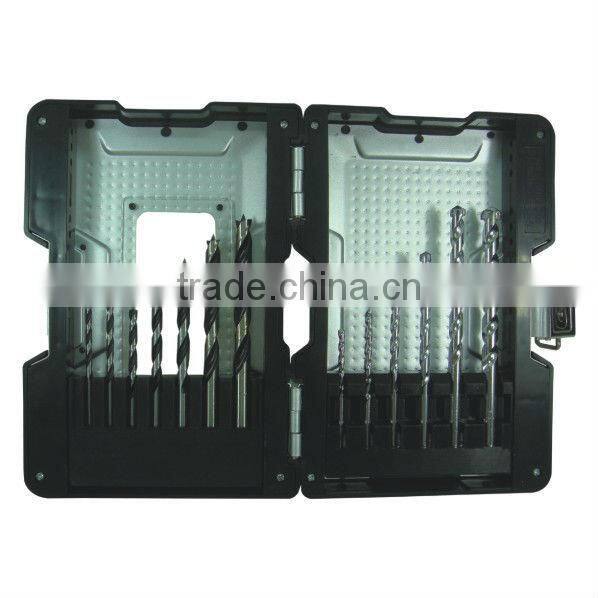 13pcs masonry drill and drill bit for wood set