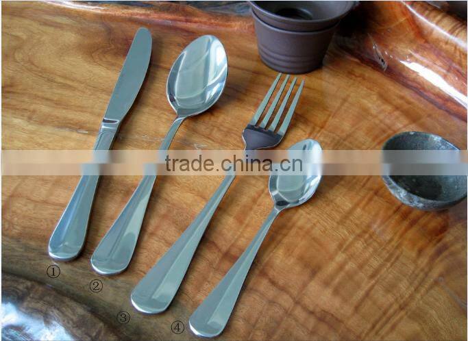 410 stainless steel Partial gold plated flatware,service for 3 birthday and promotional gift flatware wholesale