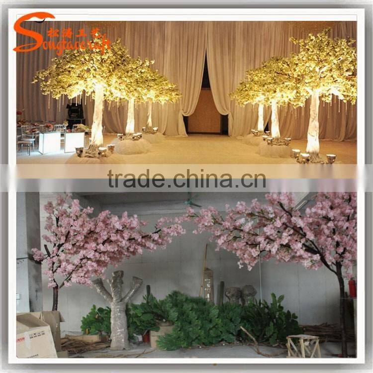 Large artificial cherry blossom tree wedding decoration for table tree centerpieces