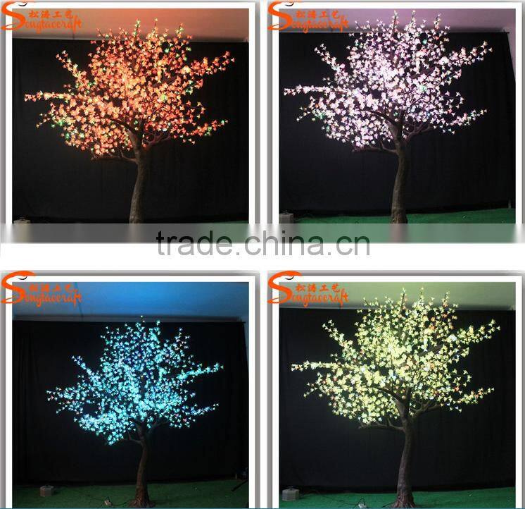 Factory wholesale Artificial Customized Led Flower Tree Cherry Blossom Tree