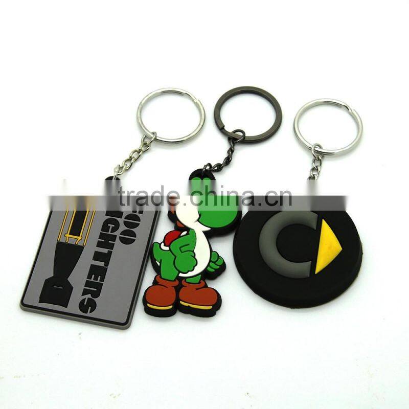 Beautiful new design popular gift 3D Customize Shaped cute Soft PVC Keychain for VW GTI Golf