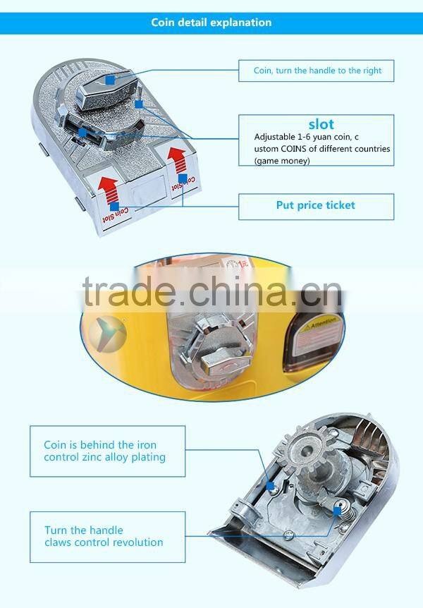 hot sell in 2016 arcade coin operated candy machine toys