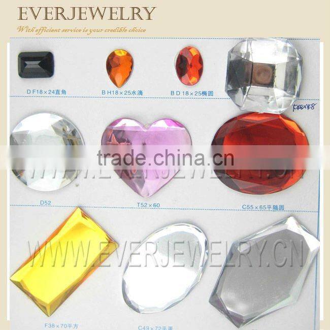 Black acrylic rhinestone,Black square acrylic rhinestone, flat back acrylic stone