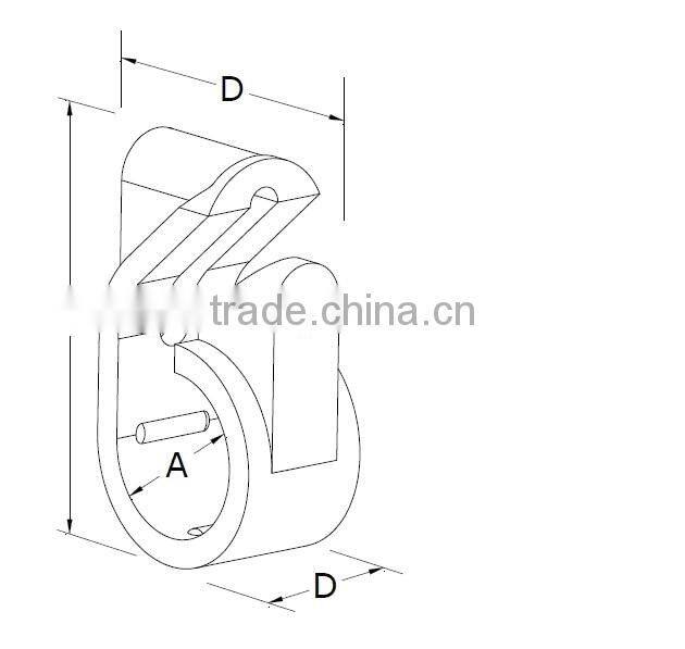 assembly mooring 7/8 coaxial fiber optic cable cleat