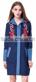 2017 Embroidered Red Cloth Woman Model Midi Dress