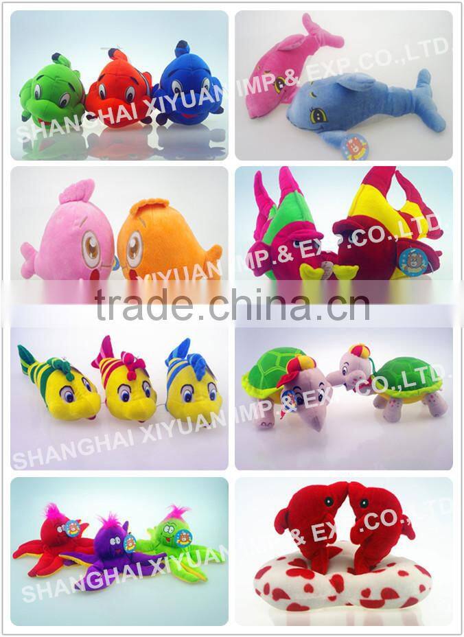 OEM designs plush octopus toys for crane machines