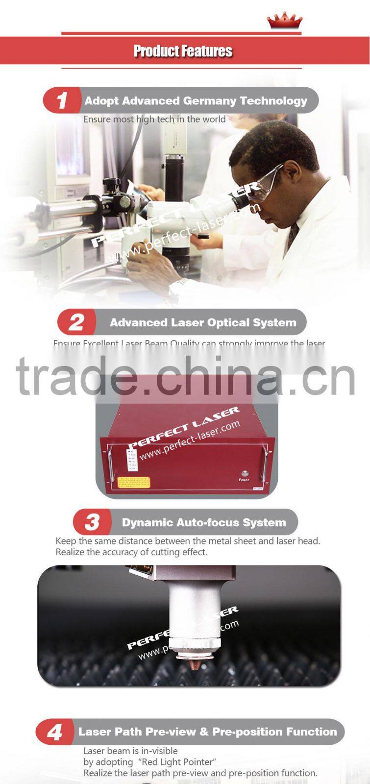 1530 500w /1000w Fiber Laser cutting machine for metal 1mm-14mm