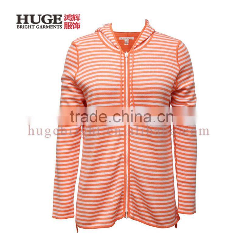 Long Sleeve Kintted With Hood Lightweight Cardigan