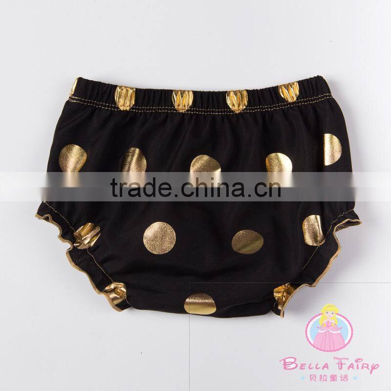 Little Girls Modeling Baby Gold Bloomers Kids Underwear Baby Bloomers Wholesale