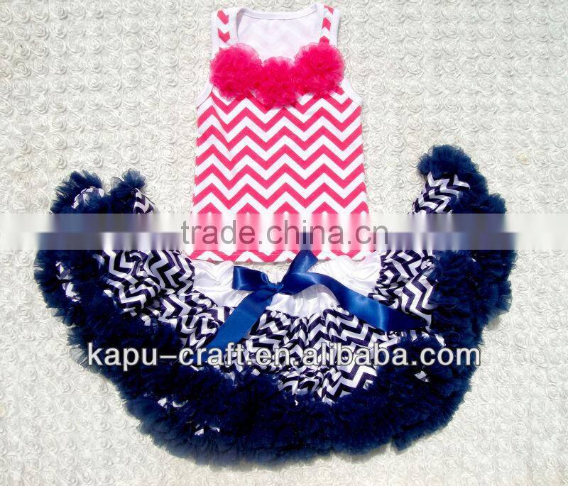 2015wholesale chevron tops ,crochet top tutu lined,crochet tutu tops