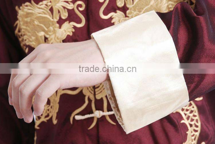 wine color long sleeve garment