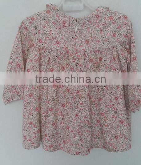 cool baby girls flowers printed dress for summer