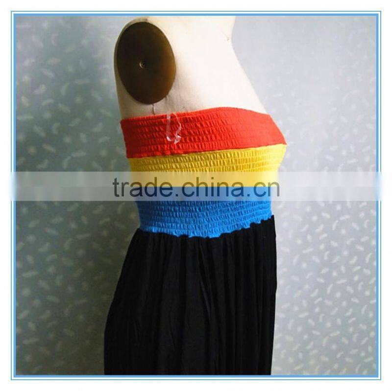 Fashion Women Summer Beach Strapless Long Sexy Dress