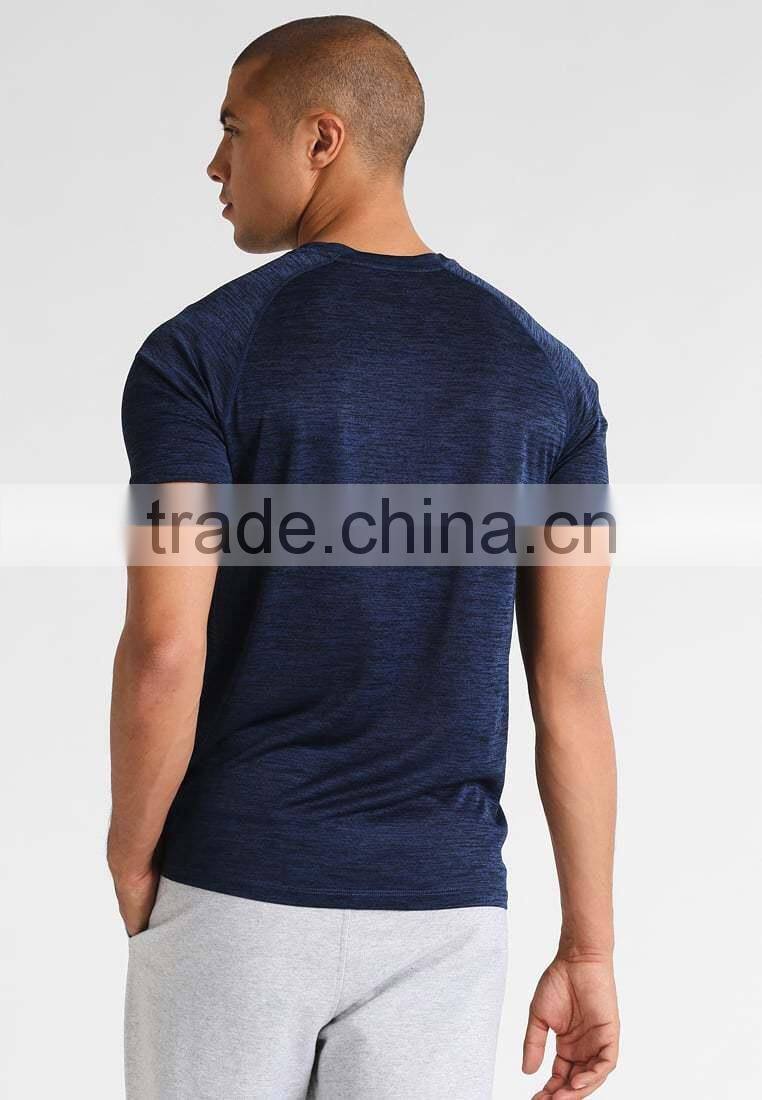 MGOO Manufacturer Offered Blue Color Dry Fit Plain T-shirts Mens Short Sleeve Sports T Shirt