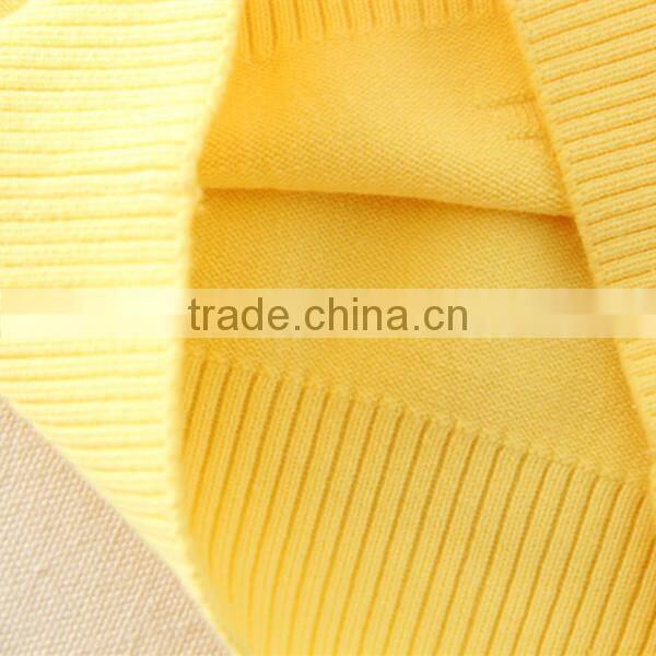 Autumn Winter Plain Hot Sales Clothes Children Cardigan Girls Pullovers Pure Yellow Sweaters For Winter