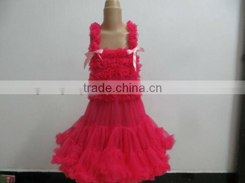 childrens clothing wholesale Cute Baby girls Tutu skirt suit with Bow Kids Fluffy Pettiskirt Sets