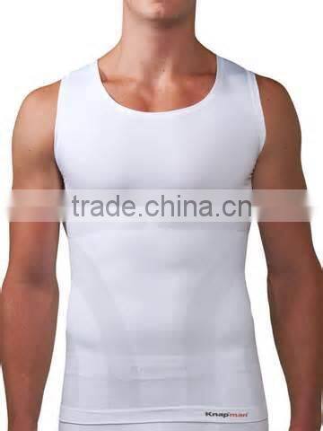 Yoga Wear tight white tank top for men