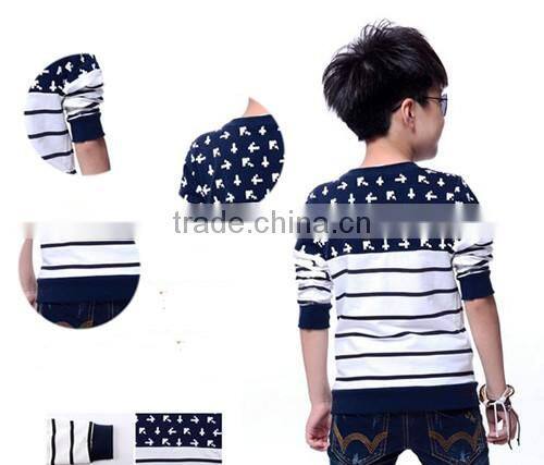 hot sale high quality good price 2017 new factory children long sleeve t-shirt print