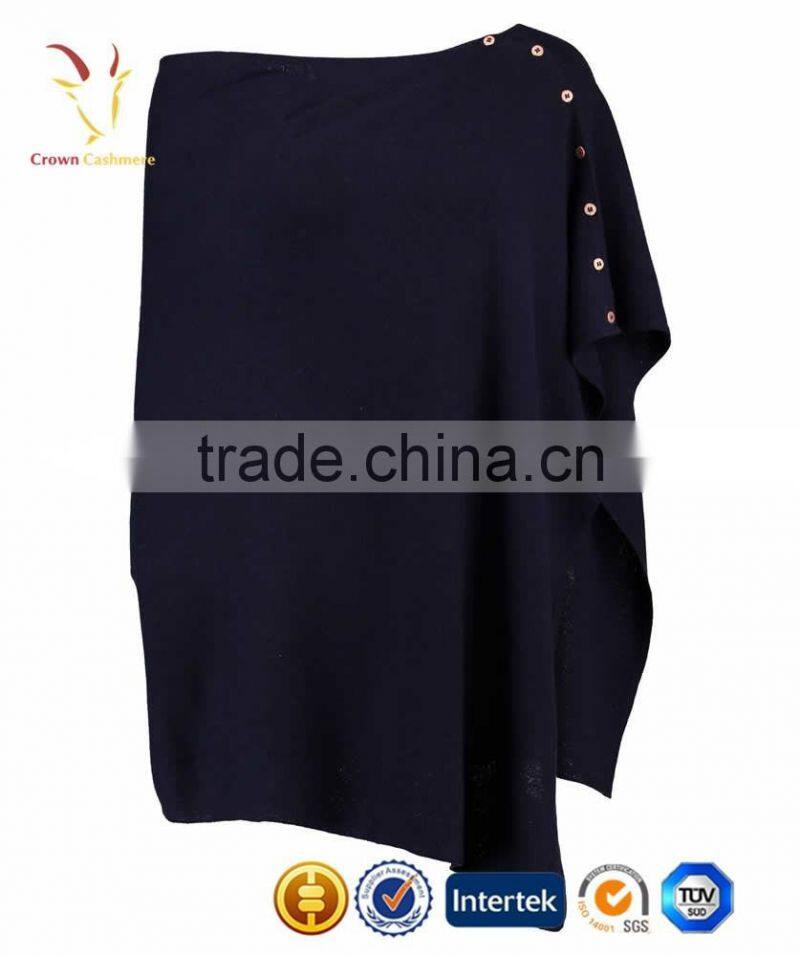 Colors Bottom design Womens Knitted Wool Capes and Ponchos