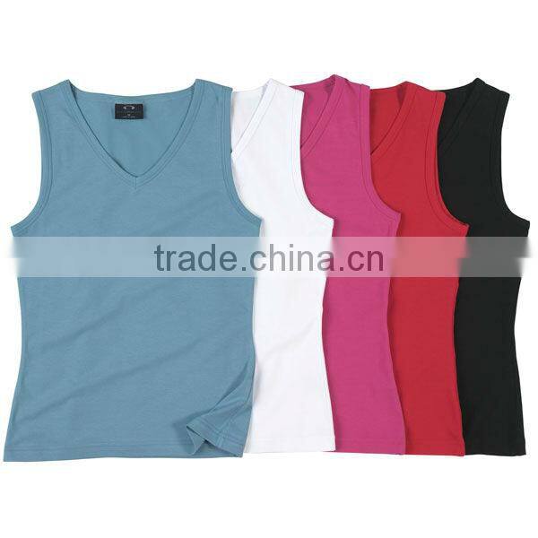 2013 Promotional Ladies V Neck Tank Tops