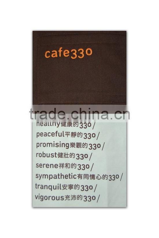 Wholesale Promotional Factory Price customized cotton ladies aprons sale