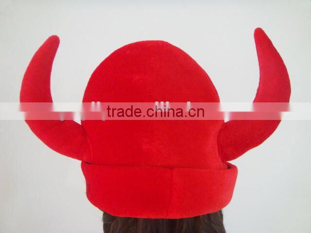 High quality Brazil world cup hat crazy football hat,party horn hat