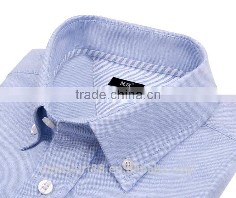 latest fashion design contrast color non iron washed oxford shirt for men