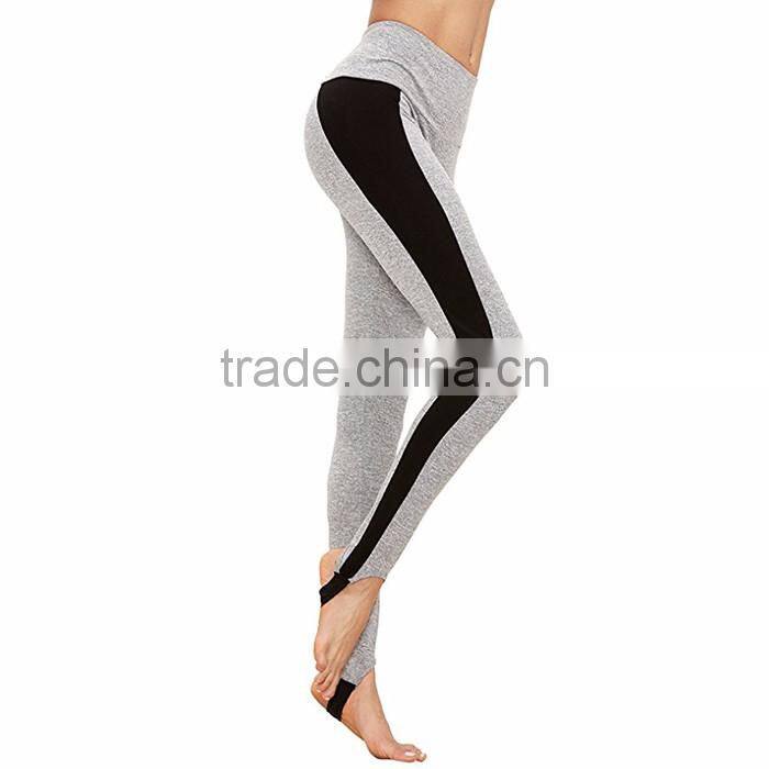 Latest design custom polyester trample feet women in tight yoga pants