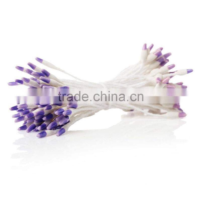 Cheap Wholesale Pearlized Craft Fruit Green Artificial Flower Stamen For Cakes Decoration