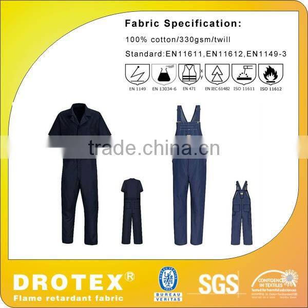 Reflective Striped Cotton Industrial Fireproof Work Jeans