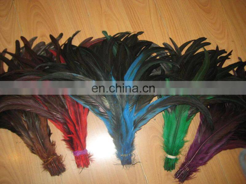 Wholesale factory price 30-40cm rooster tail feathers