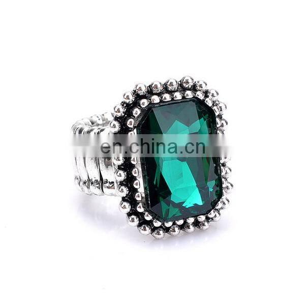 Vintage Colorful Diamond Knuckle Ring Stretch Elastic Ring Wholesale