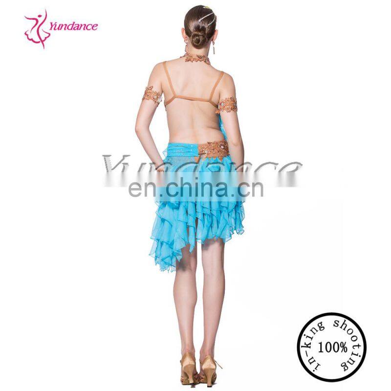 2016 Fashion Spandex Latin Dance Dress Lady L-11315