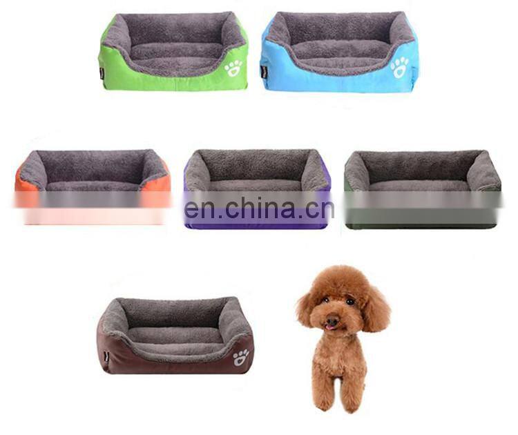 Paw logo printed funny soft stuffed plush pet house