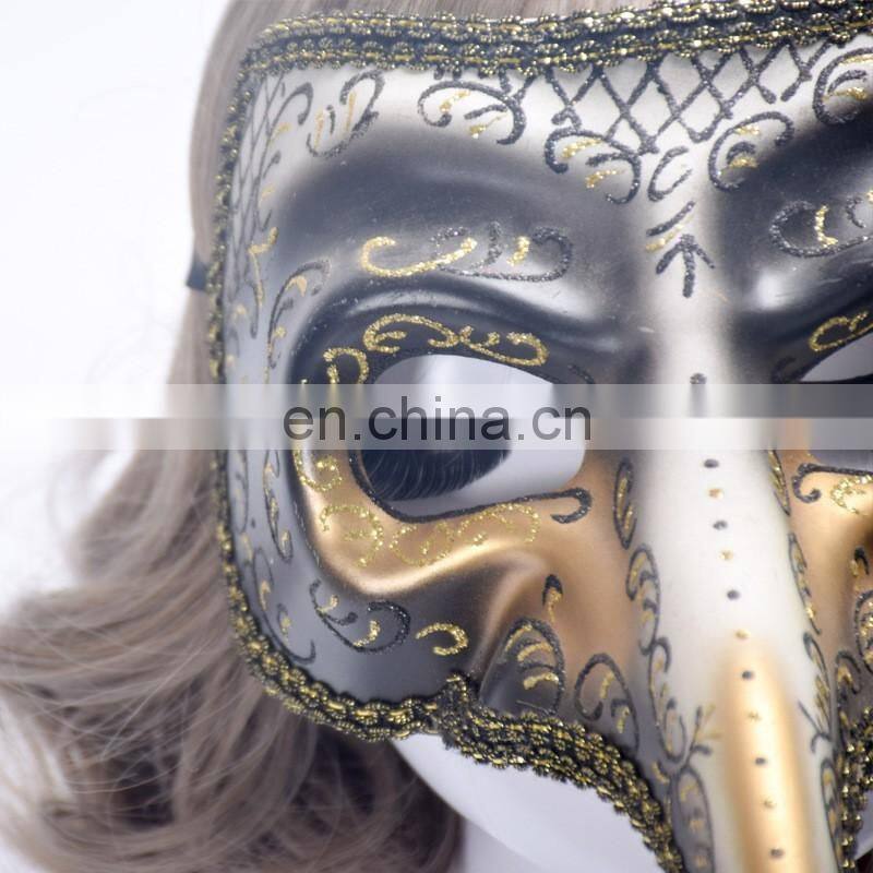 Halloween fancy Venice terrorist proboscis masquerade mask mask Performing props coloured drawing or pattern mask