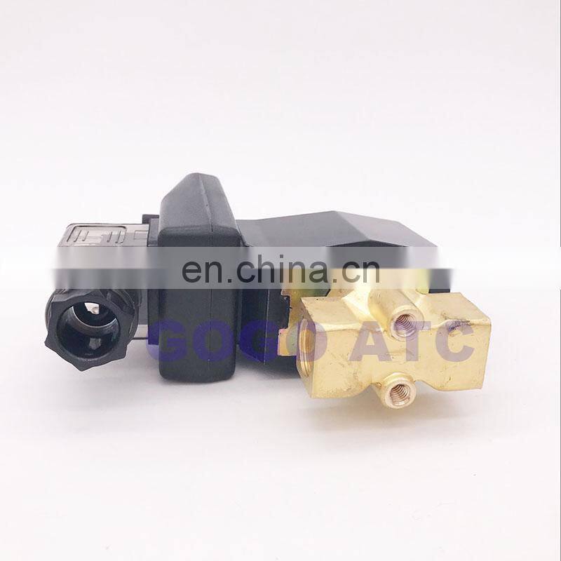GOGO 0-90bar 2 way water high pressure solenoid valve 1/8" 1/4" BSP Orifice 1.5mm normally closed brass timer drain valve