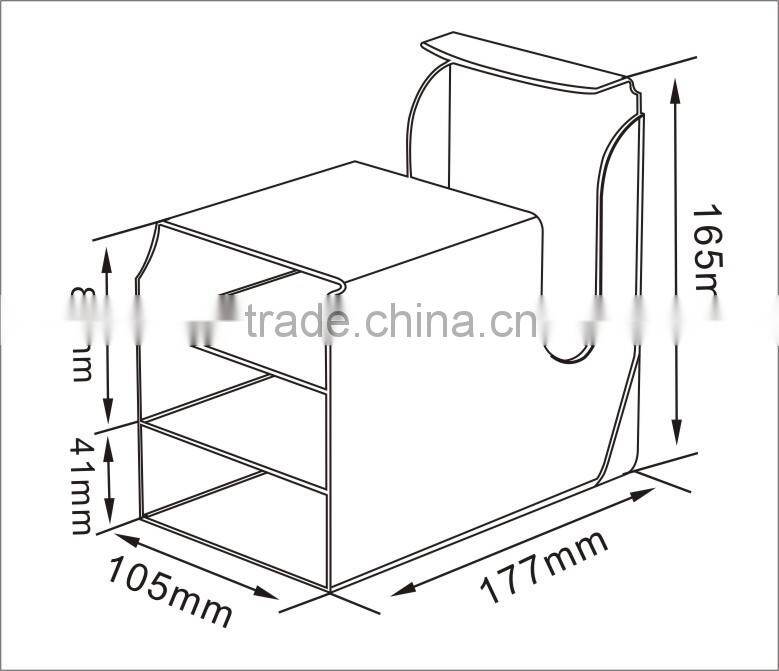 3 Compartments Acrylic Flyer holder