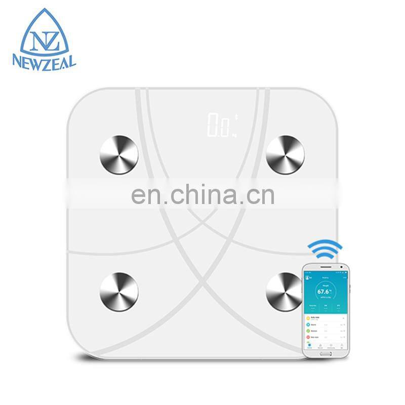 Customized Professional WIFI Smart Scale Fitbit 180Kg Backlit Accurate Digital Bathroom Body Fat Scale