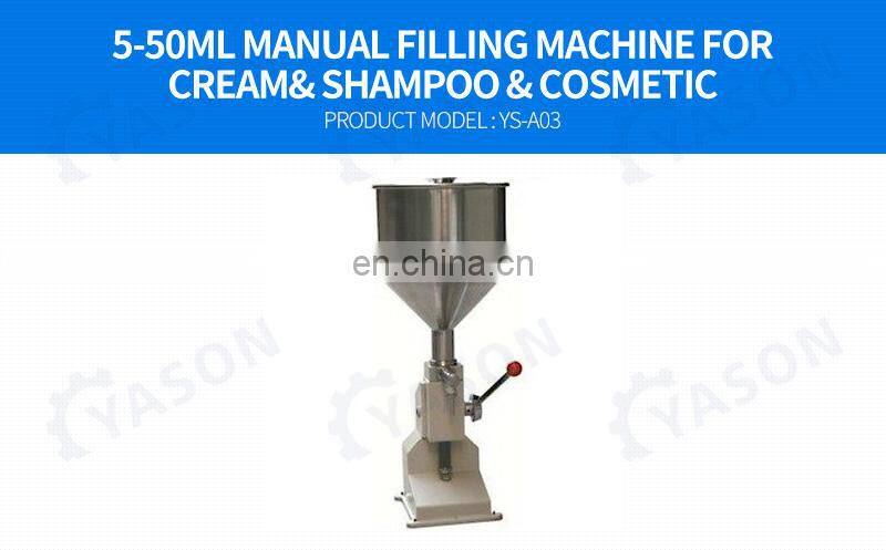A03 Manual Cream Filling Machines Cheap Price Hand Bottle Paste Filling