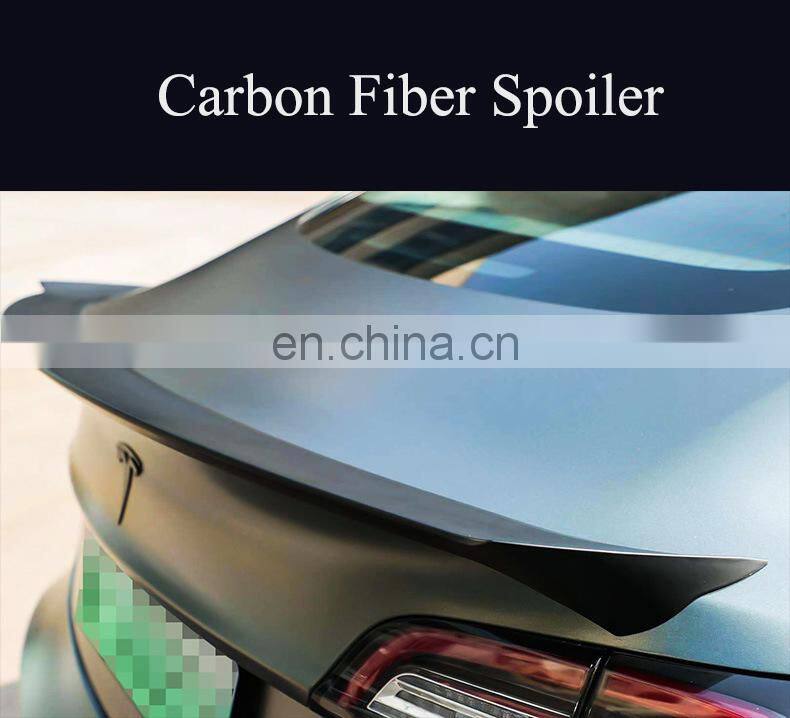 Runde Perfect Fitment Body Kit For 19-22 Tesla Model 3 Modification Upgrade Dark Shark Style Front Rear Bumper Side Skirt