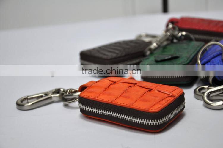 Guangzhou High Quality Luxury Crocodile Leather Car Key Case Key Holder for Men Genuine Leather Key Case