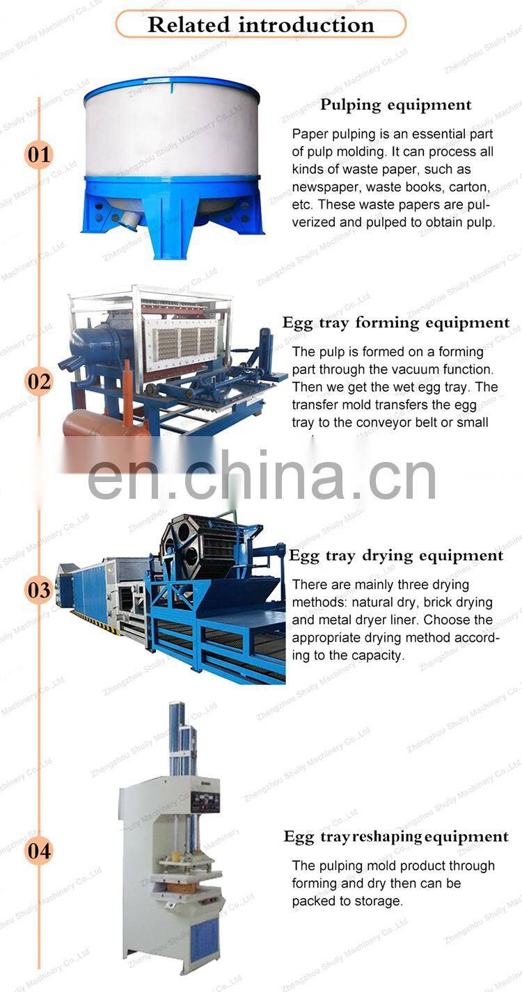 customized egg tray fruit tray pressing machine pulp mold machine making egg trays