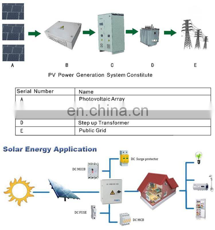 IP65 Cold pressed steel PV Array 4ways~52ways Dc junction box PV combiner box