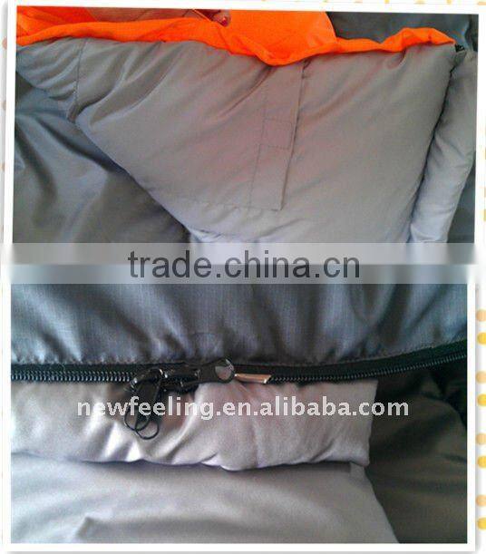 envelope sleeping bag with cap