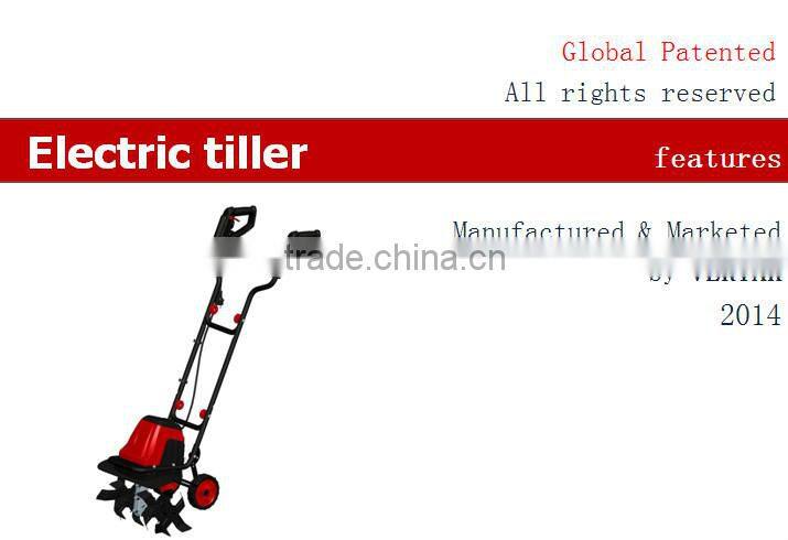 Electric power tiller,green garden rake cultivator