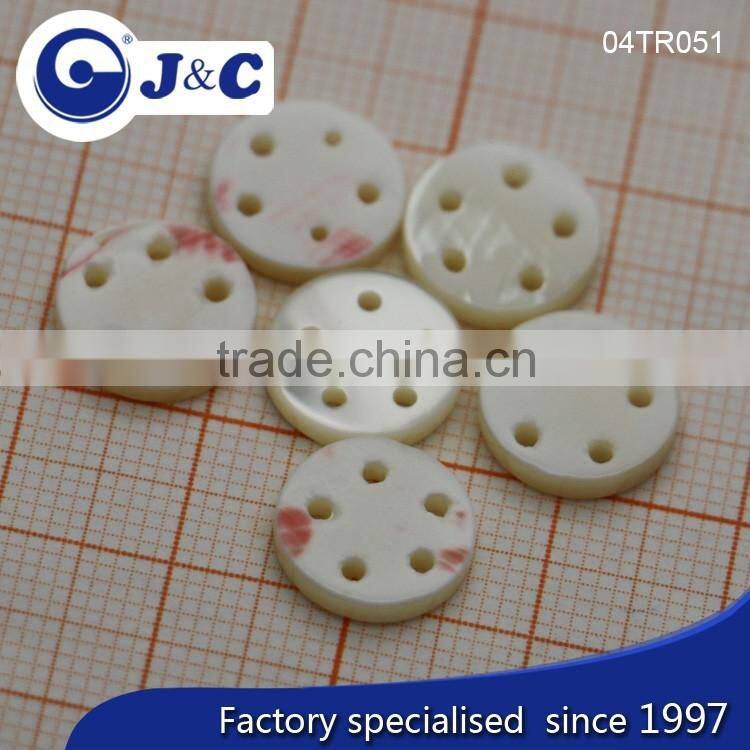 J&C 5 holes Trocas shell buttons for fashion shirt.TR051,052